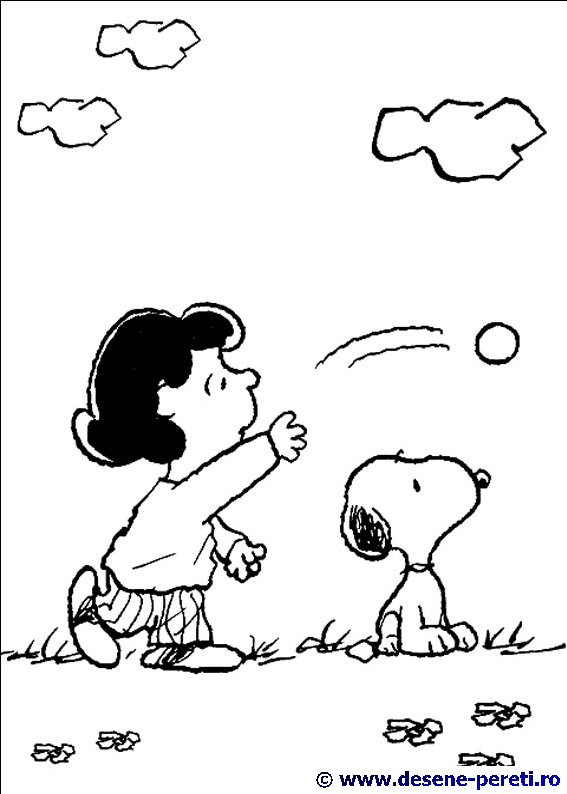 snoopy desene colorat